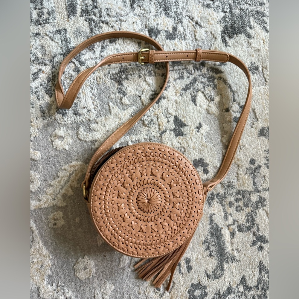 Brown Leather Crossbody Bag